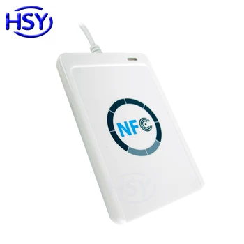 ACR122U NFC Card Reader 13.56Mhz RFID HF IC MF Smart Card USB Reader ISO14443A & B Chip Tags Cards Readers Writer with Free SDK rfid em4305 reader and writer 125 134 2khz iso 11784 85 card reader animal chip write code machine burn code machine sdk