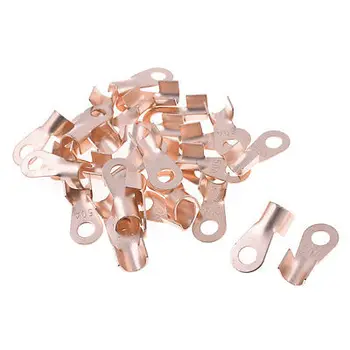 

50 Pcs Ring Tongue Cable Connecting Hole Dia 6mm Non-insulated Terminals 50A Free shipping