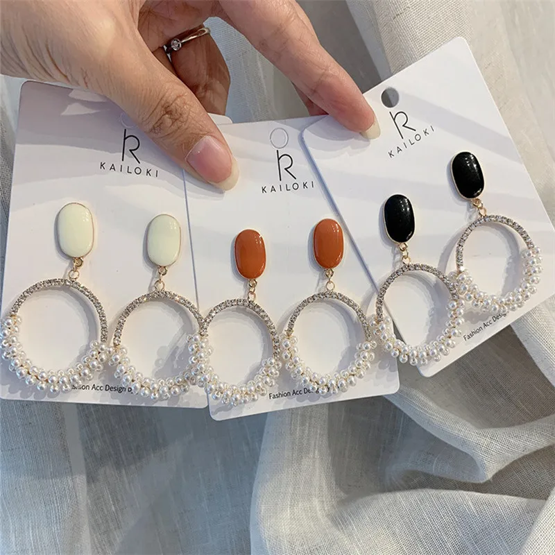 

925 sterling silver earrings Temperament joker The circle show thin earring Women's fashion jewelry wholesale