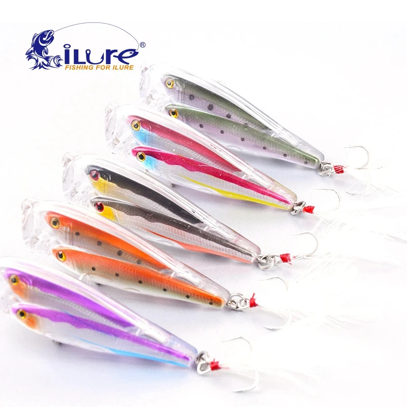 Sea Lure Fishing Lure Bait Threadfin Shad fish Bait ball Glass Popper