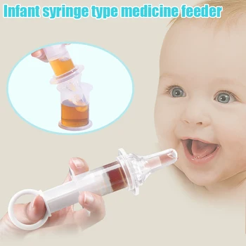 

Syringe Squeeze Medicine Dispenser Newborn Baby Pacifier Needle Feeder Safe Anti-Choke Dispense BM88