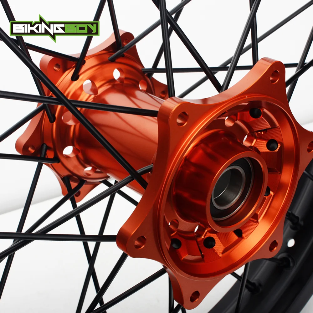 BIKINGBOY 21 "19" 36 отверстиями спереди и сзади MX обода колеса с ЧПУ центр для KTM SX F MXC
