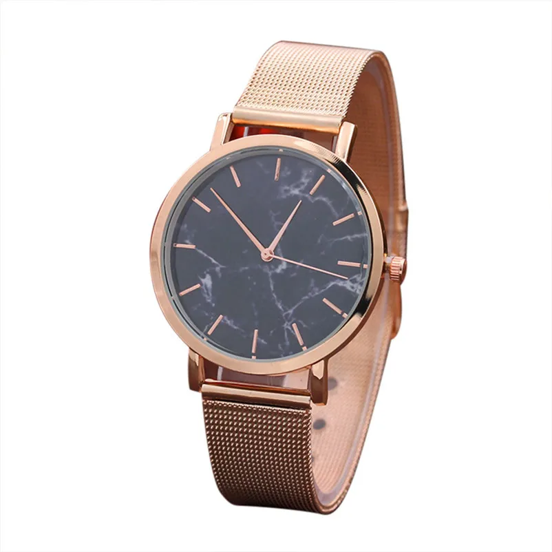 

Ladies Fashion Quartz Watch Women Marble Surface Stainless Steel Band Quartz Movement Wrist Watch Bracelet Relogio Feminino
