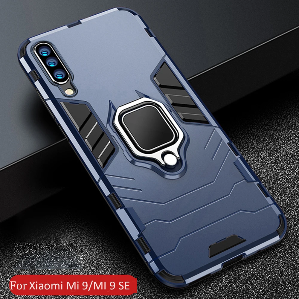 Чехол для Xiaomi mi 9 Lite, защитный чехол из поликарбоната, кольцо-держатель, чехол для телефона для mi 9 SE mi 9 Lite, противоударный бампер, прочный корпус