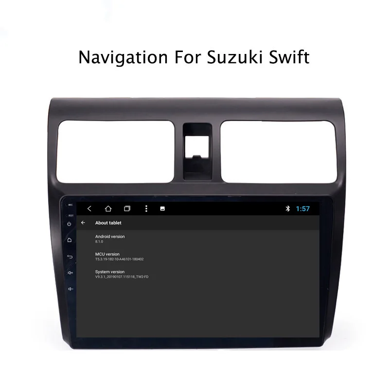 Discount NAVITOPIA 9inch 2G RAM 32G ROM Android 8.1 Car DVD Multimedia GPS Navigation for Suzuki Swift 2004 2005 2006 2007 2008 2009 2010 5