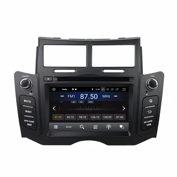 Android 7.1 Quad Core 6.2 Car radio dvd GPS Multimedia Head Unit for Toyota Yaris 2005-2011 With Bluetooth WIFI USB Mirror-link