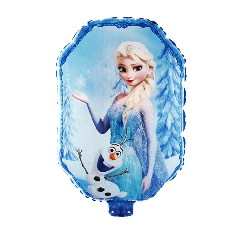 

6pcs Cartoon Frozen Party Theme Aluminium Foil Balloons Kids Birthday Party Decorations Supplies Rotate Inflatable Balloons
