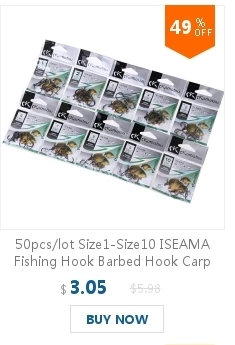 FISH KING 100 шт./лот Size1-Size12 рыболовный колючий крючок с коробкой рыболовные крючки кормушка Anzol рыболовные снасти