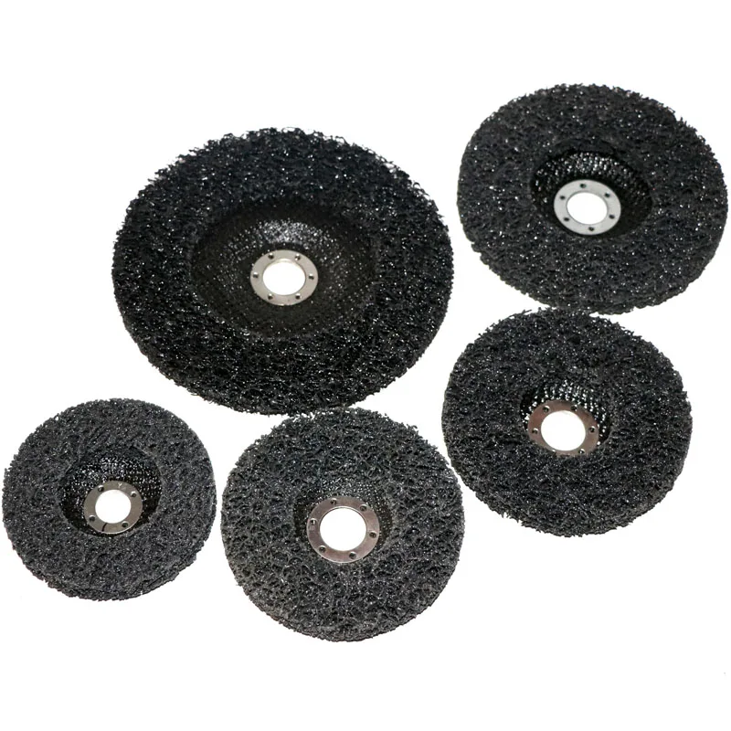 5X Poly Strip Disc Abrasive Wheel Paint Rust Removal Clean For Angle Grinder