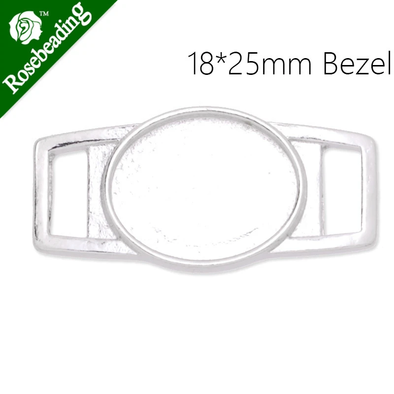 18x25mm Blank Oval Shoelace Charms Or Paracord Charms,zinc Alloy Filled