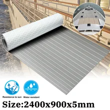 240 см x 90 см x 5 мм самоклеящийся Тиковый настил EVA пена морской пол искусственный Серый Белый линии EVA пена лодка настил лист аксессуары