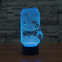 Новинка подарки курение может ночного Освещение 7 цветов Изменение светодиодные фонари для дома декоративные