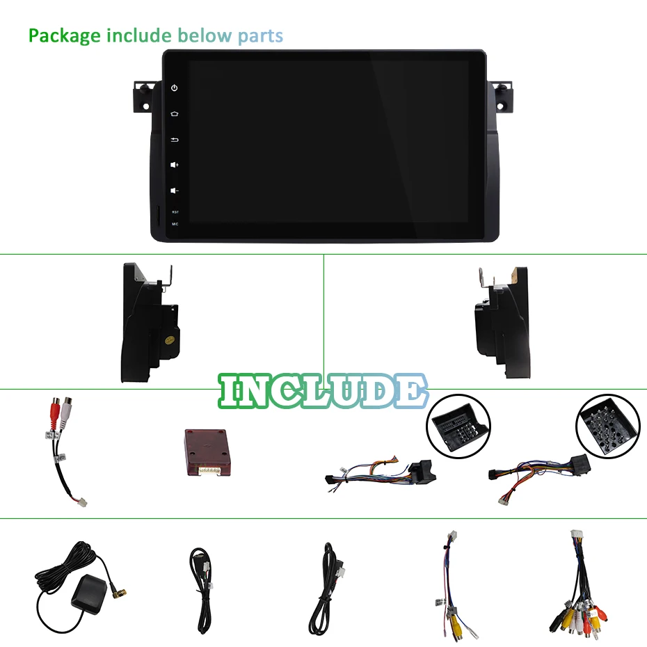 DSP ips 9 ''2 Din Android 9,0 Автомобильный мультимедийный без dvd-плеера gps Авторадио для BMW/E46/M3/Rover/3 серии автомобильный радиоприемник ПК wifi OBD2 FM