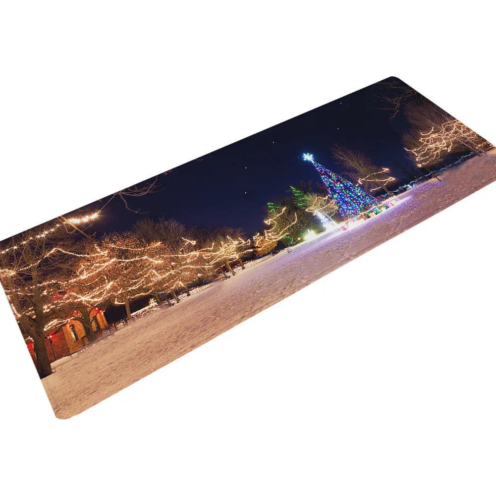 Красивые Веселые Рождественский коврик ковер современные коврики для кухни коврик из микроволокна ковер в зал 3d ковер внутренние и наружные коврики для дома - Цвет: DENGSHU