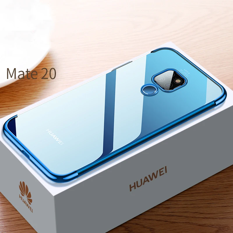 

For Huawei Mate 20 Pro Case Mate 20 X Lite Plating TPU Case For Huawei Honor 8X Max Case Soft Cover Enjoy 9 Plus Max