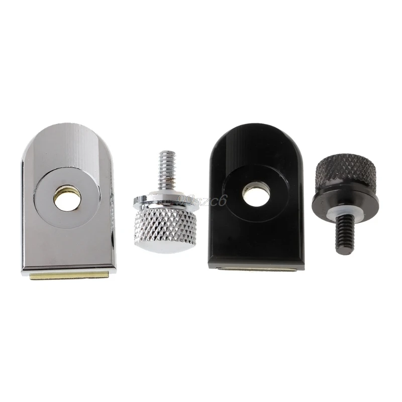 

Seat Bolt Tab Handle Screw Mount Knob Cover For Harley Fatboy Road King Softail Silver/Black June DropShip