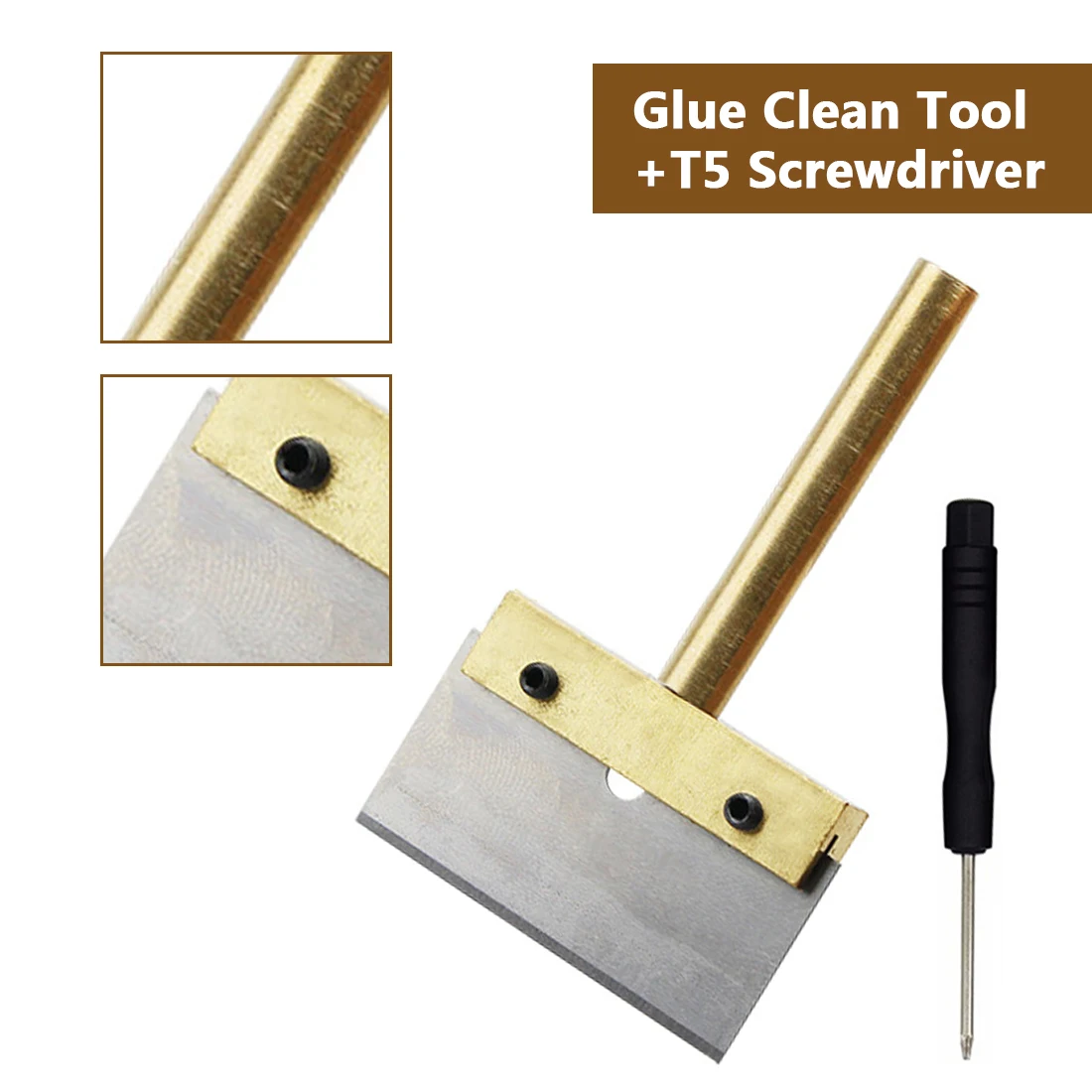 Hand Tool Set 60W T Solder Iron Tip UV Glue Clean Tool With Blade Remove Residue Adhesive for Cell Phone Screen +T5 Screwdriver