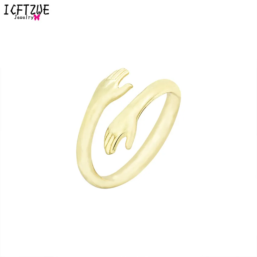 

Gold Silver Protective Hand Ring Men Minimalist Karma Anel Stacking Toe Rings For Women Masonic Jewelry Bridesmaid Gift