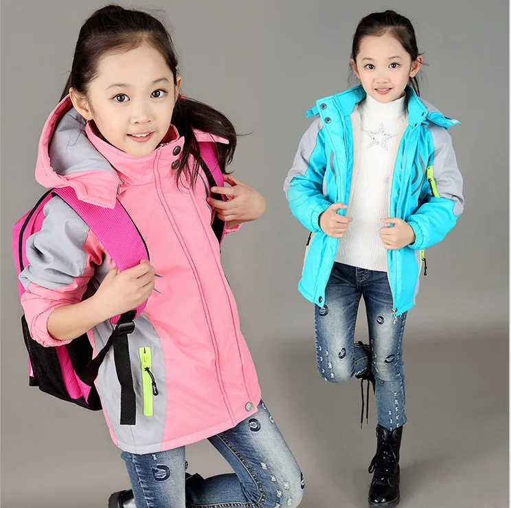 2015 New 3 Colors Solid Cotton Clothing for Teens Girls Teenagers Baby Girl Clothes Coat for