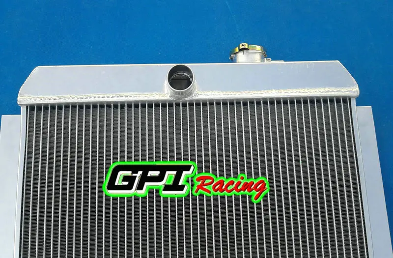 47-54 CHEVY C//K TRUCK PICKUP L6 ALUMINUM RADIATOR 48 49 50 51 52 53 fan