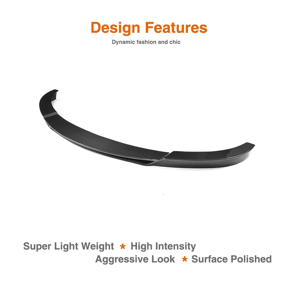 Карбоновый автомобильный передний бампер спойлер для Tesla модель S Седан 4 двери 85D P85D 2012- два стиля