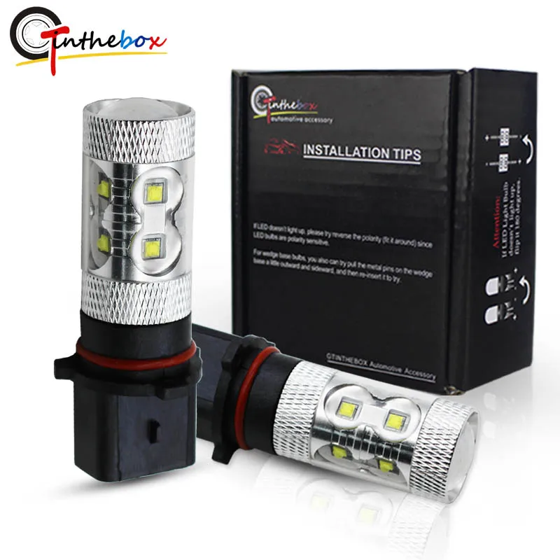 

Gtinthebox 2pcs 10SMD CREE Chips CANbus Error Free P13W LED Bulbs For 2008-2012 Audi A4 Q5 B8 S4 Daytime Running Lights DRL 12V