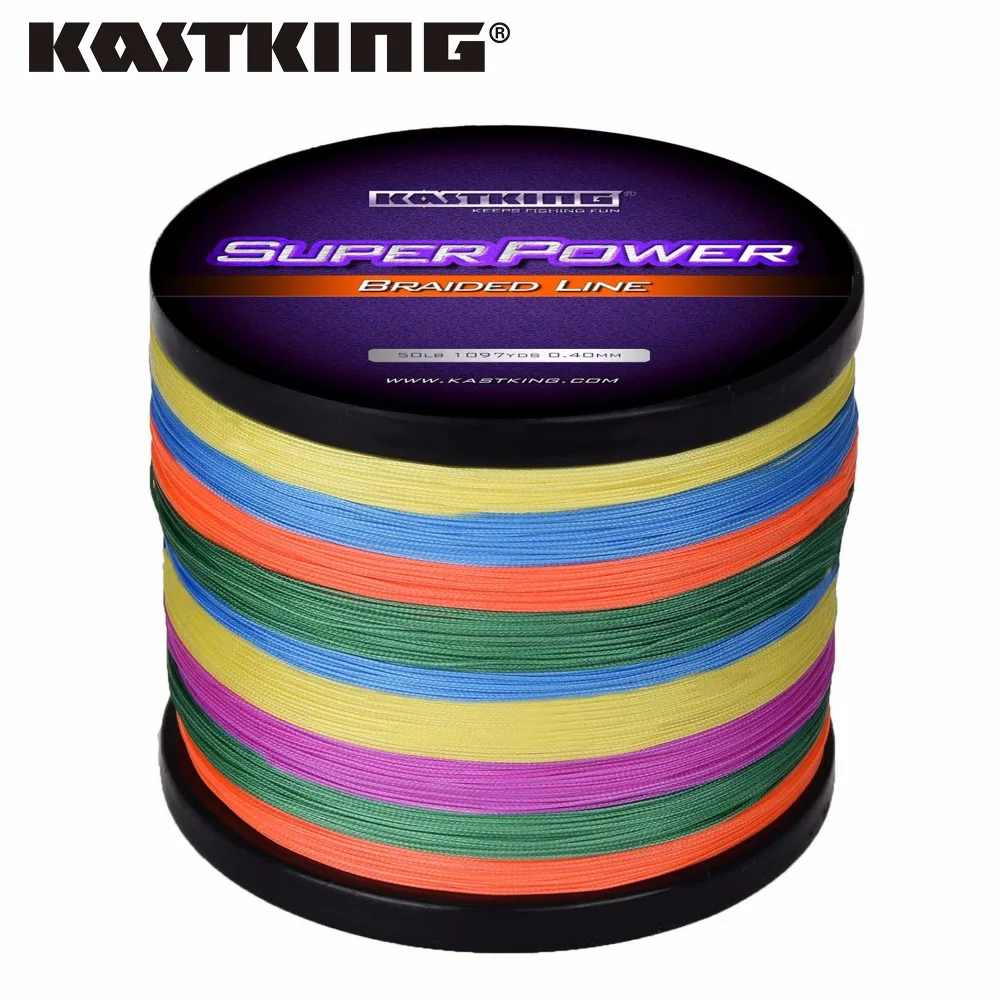 

KastKing Multicolor 1000M Extreme Strong Braided Fishing Line Super Strong Multifilament Line Freshwater/Saltwater Fishing