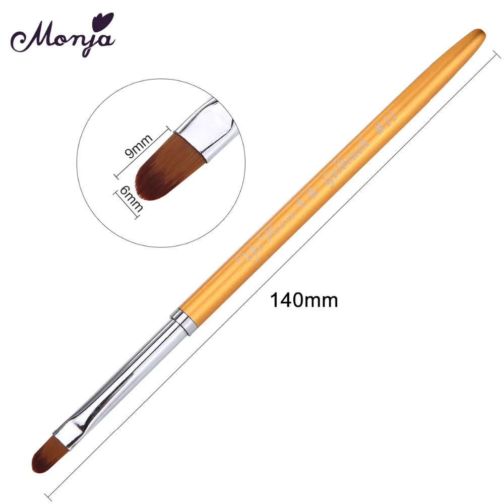 

Monja Nail Art Acrylic UV Gel Extension Builder Painting Brush Design Decoration Tip Pattern Drawing Pen Manicure Tool