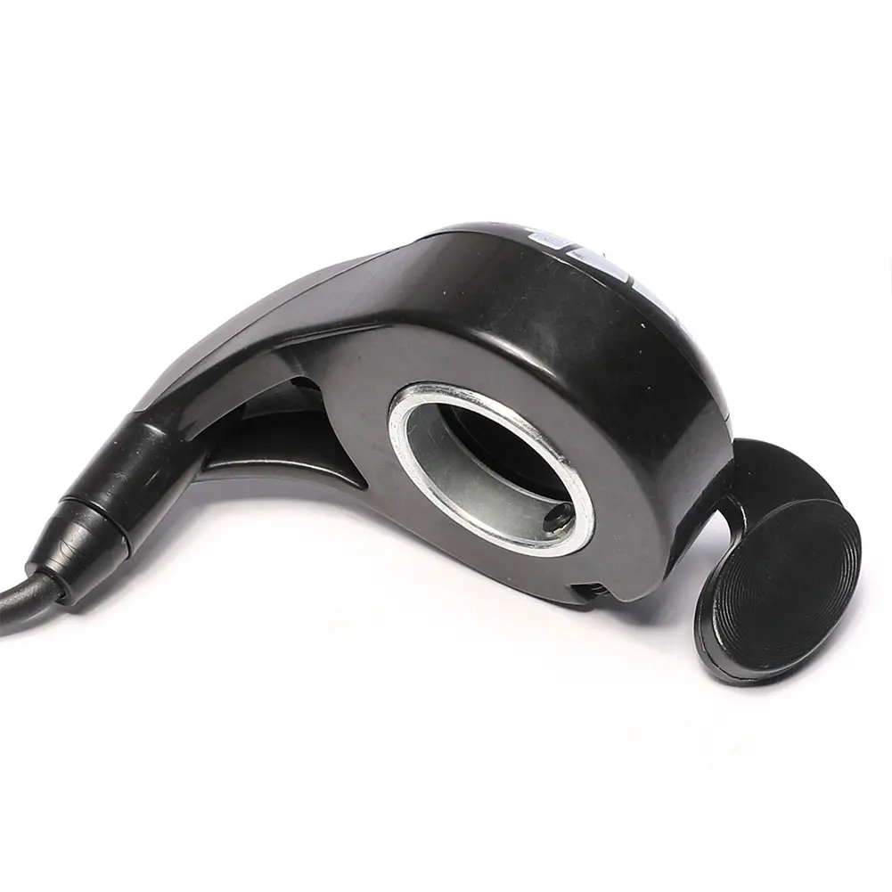 Perfect Accelerator Speed Control Electric Bike ABS Metal Thumb Throttle Scooter Accessories Black Replacement Practical 3 Wire Grip 1