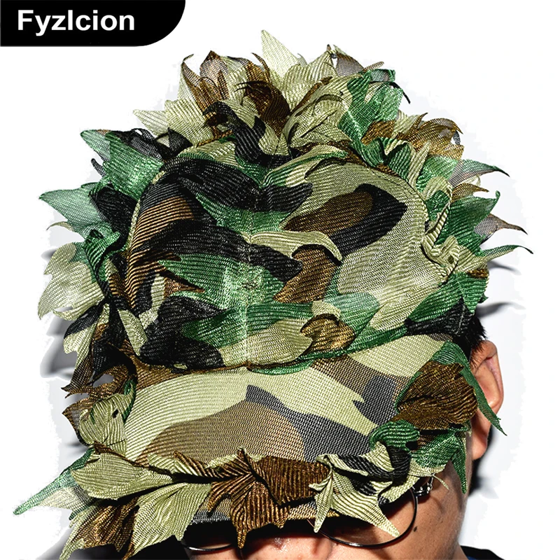 

Hunting Polyester Men Jungle Camouflage Cap Breathless Unisex Tactical Cap Adjustable Camouflage Hat Camo Casquette Bone Cap