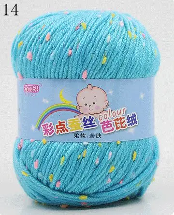 High Quality Baby Cotton Cashmere Yarn For Hand Knitting Crochet Worsted Wool Thread Colorful Eco-dyed Needlework 14