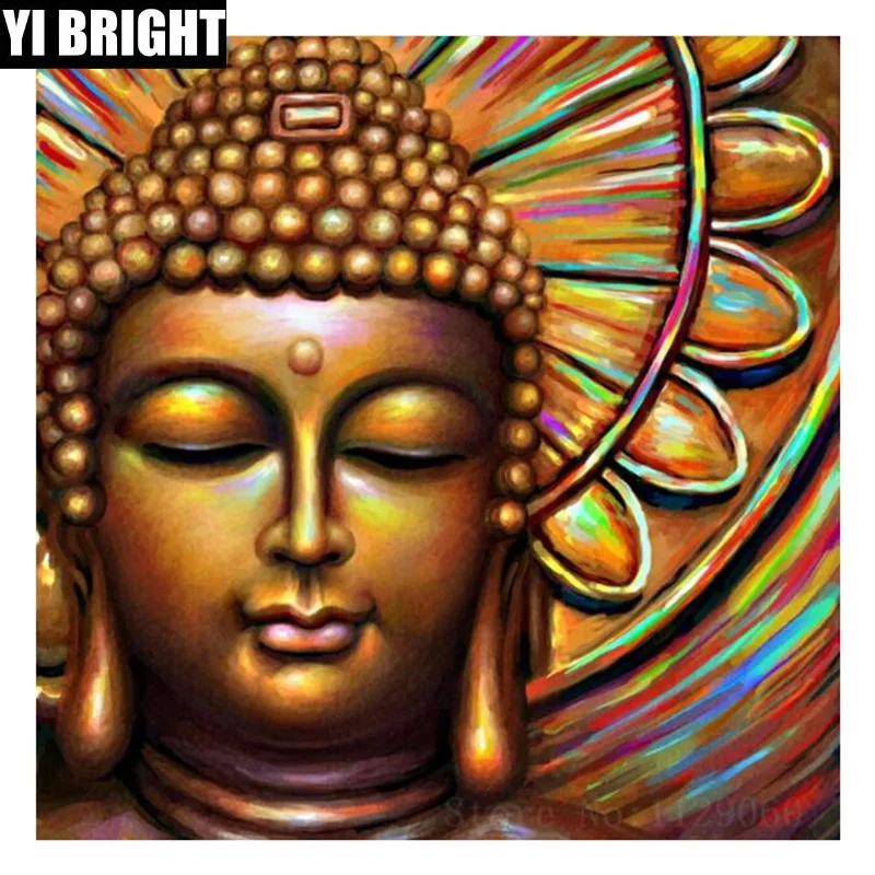 

5D diy Diamond Embroidery Handmade"Buddha statue" Knitting Set Square / round Mosaic House Living Room Decoration XPZ