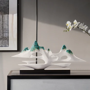 

New Chinese style rockery home soft decoration simple modern living room crafts decoration Zen study decoration