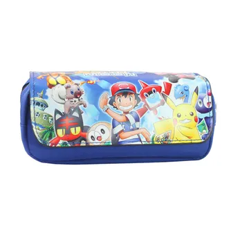 

Pikachu Sun Moon YURI Freddy student zipper Purse Wallet Bag Pencil Case box Phone Bag pen Gilrs Boy Pocket Pouch