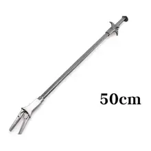 Фотография HOT Fish cylinder water straw processing tool clip 50cm Water plants pliers Stainless steel tank cleaning tools A20
