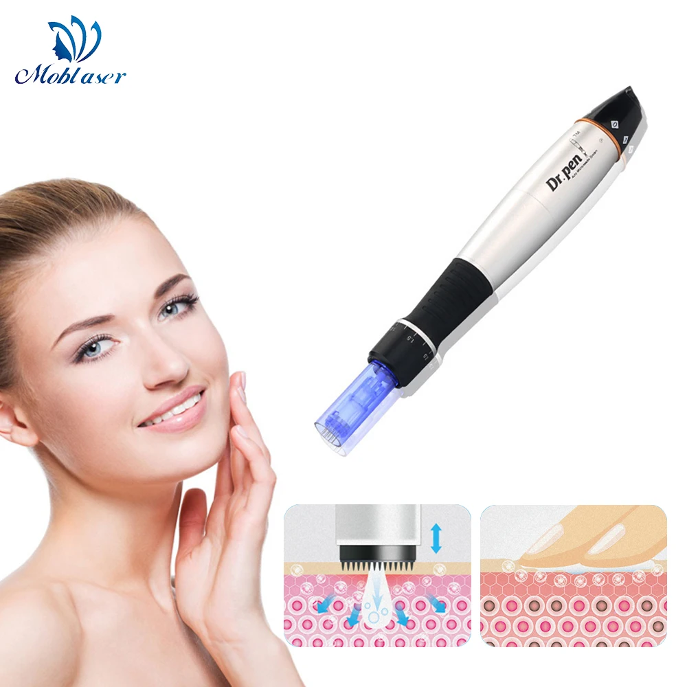 

dr.pen Ultima A1 Electric Derma Pen Facial Remove Dead Skin Exfoliate Device Skin Care Machine 0.2 0.25 0.3 mm Micro Needling