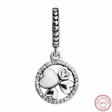 Смелые и яркие четыре сердца любви кулон Шарм бусины для самостоятельного изготовления ювелирных изделий Fit PANDORA Подвески Серебро 925 FL560