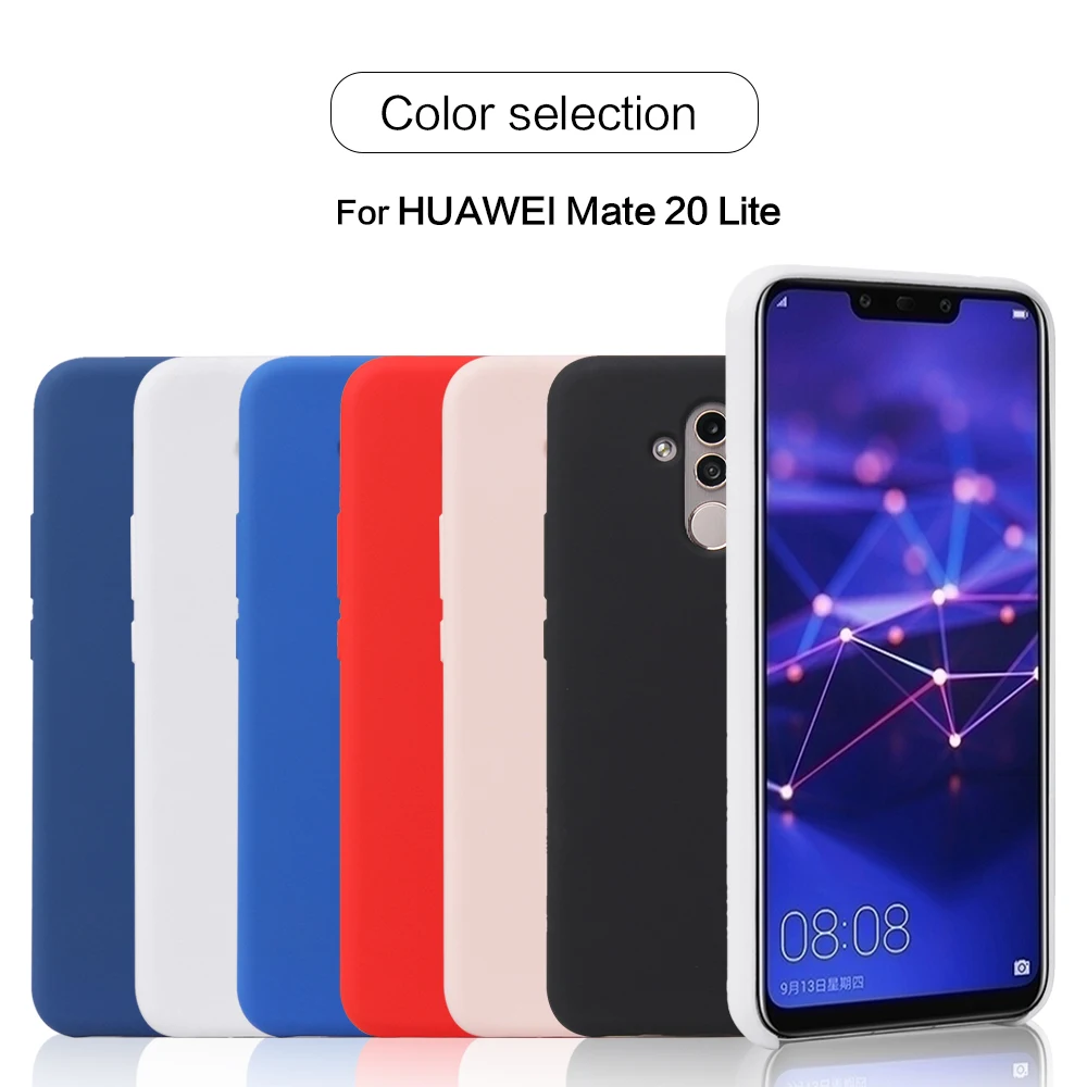 Chyi чехол для huawei mate 20 lite Официальный жидкий силиконовый раскладной Мягкий ТПУ без