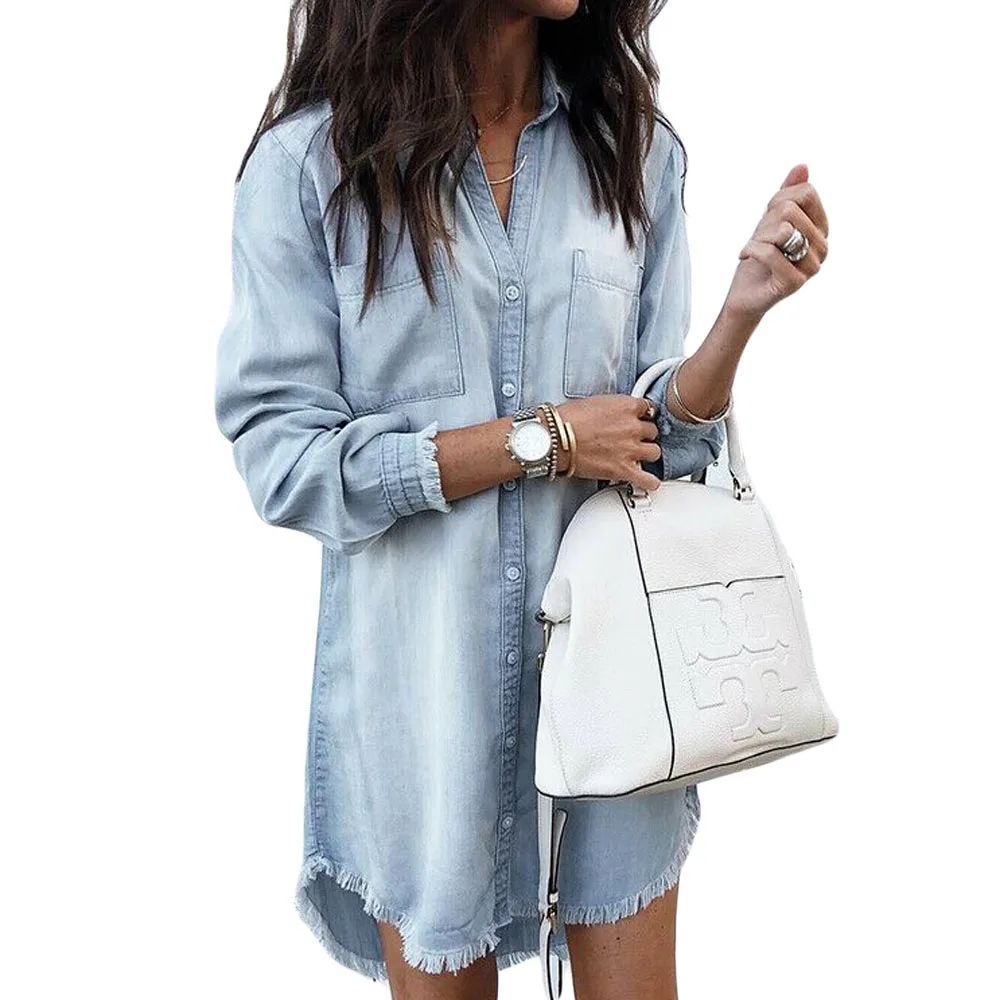 denim shirt dress size 20