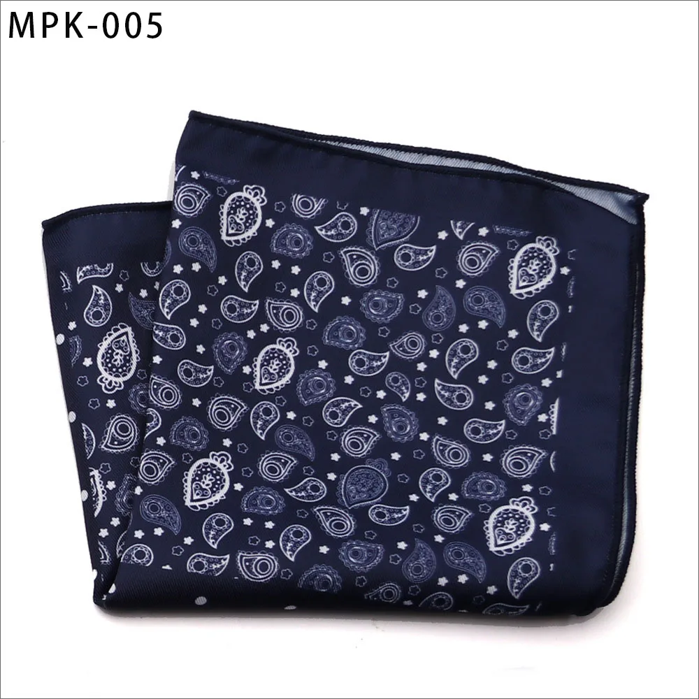 MPK-5 Новинка, модный мужской платок, карманный, квадратный, популярный, 25X25 см, большой, мужской, с узором пейсли, в горошек, нагрудные Платки для свадьбы, мужской костюм - Цвет: MPK-5