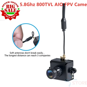

LS-01 5.8Ghz 25mw 40CH 800TVL AIO FPV Camera For RC FPV Racing Helicopters Drone Accessory