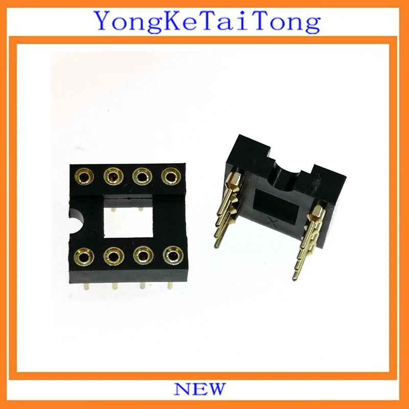 

10PCS/LOT DIP-8 IC Gold plated DIP8 ICseat