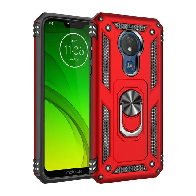 Металлическое кольцо Автомобильный держатель для телефона Capa для Motorola Moto G7 power чехол Motorola G7 чехол задняя крышка для MOTO G7 Play чехол G7+ G 7 Plus