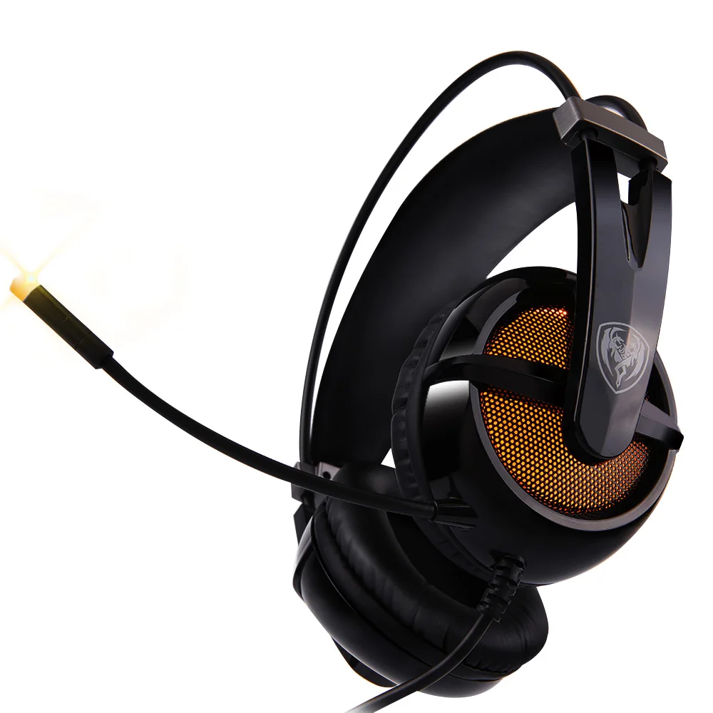 

Original SOMiC G938 Original Virtual 7.1 Gaming Headphone with Microphone LED Light PC Headset Computer Game Volume Control