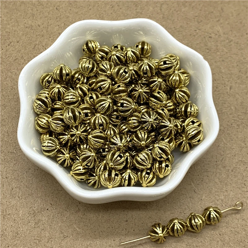 

25Pcs/Lot 6mm Alloy Beads Cap Jewelry Findings Charms Necklace Bracelets Spacer Beads For Jewelry Making JSPJ-076