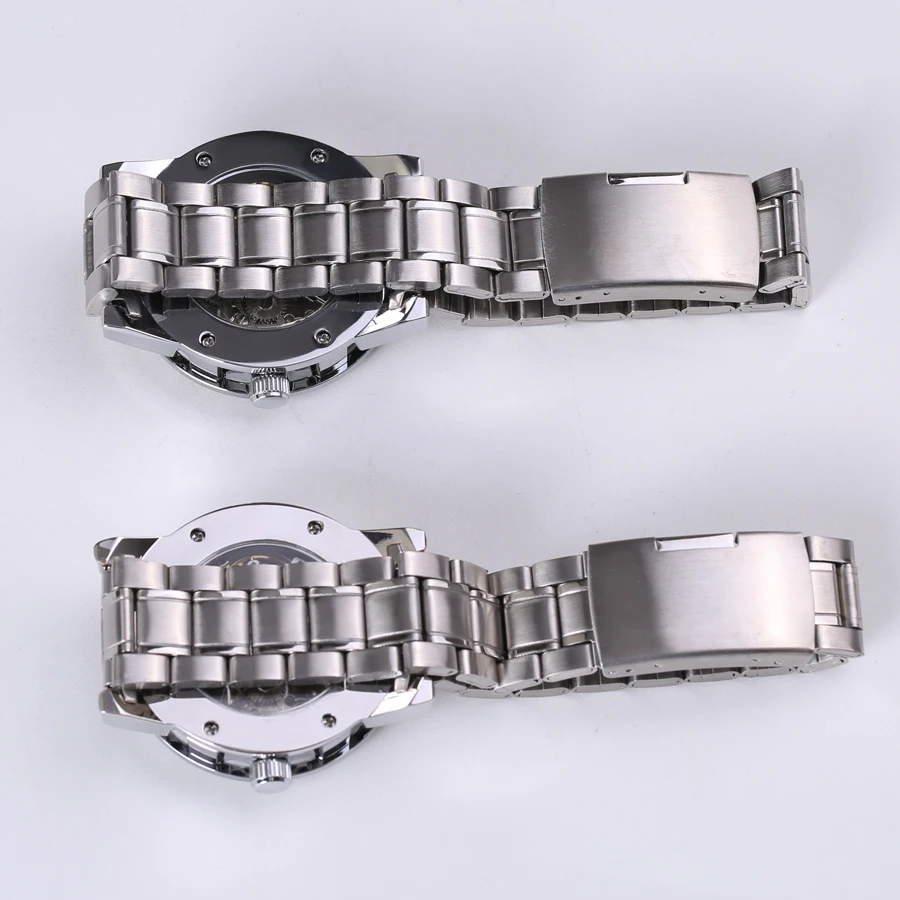 Marca de Topo Relógio Mecânico Esqueleto Luxo