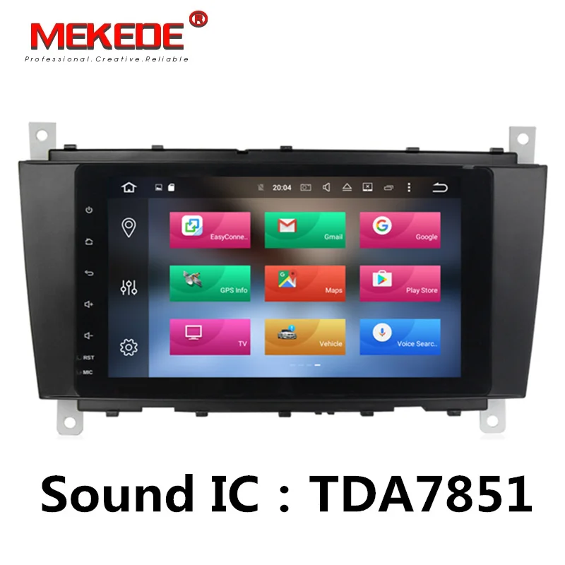 Cheap PX5 Android 8.0 Car Radio GPS Navigation for Mercedes Benz C Class W203 2004-2007 c200 C230 C240 C320 C350 CLK W209 2005 player 3