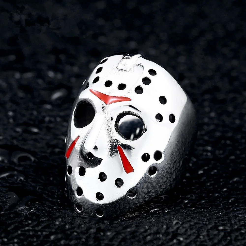 Панк пятница 13th Jason Voorhees Маска Кольца для мужчин готическое кольцо Прямая поставка