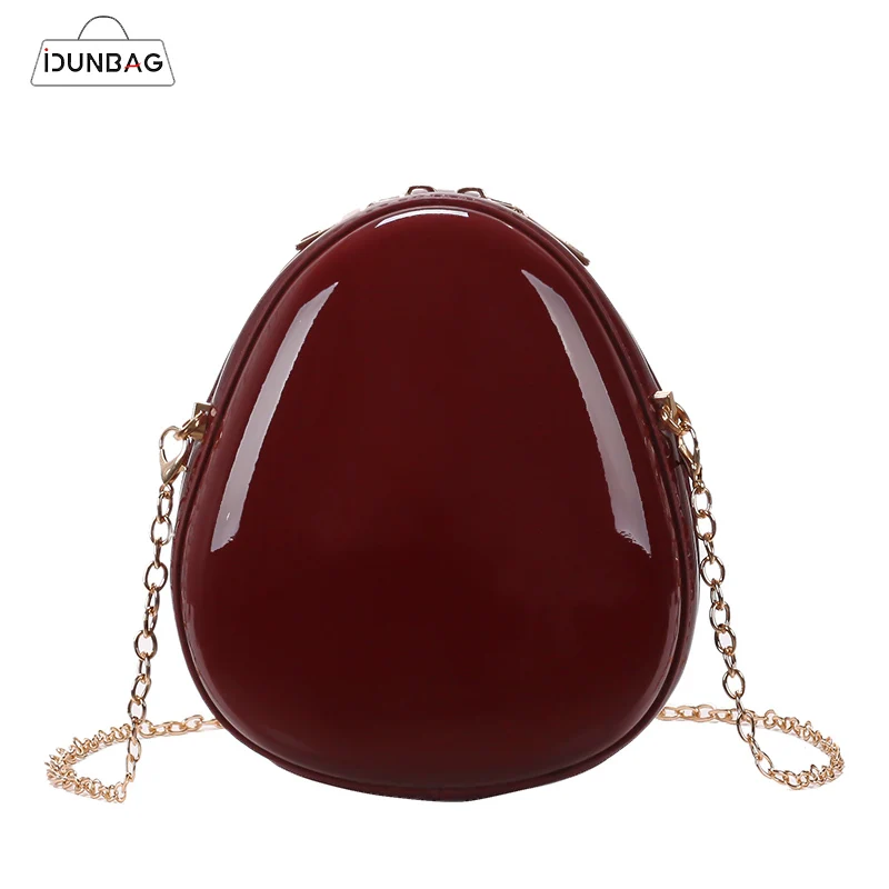 

IDUNBAG Women Shoulder Crossbody Bag Small Bag Chain Shape Bags Solid Mini Clutch High Quality Evening Party Bag sac a main 2019