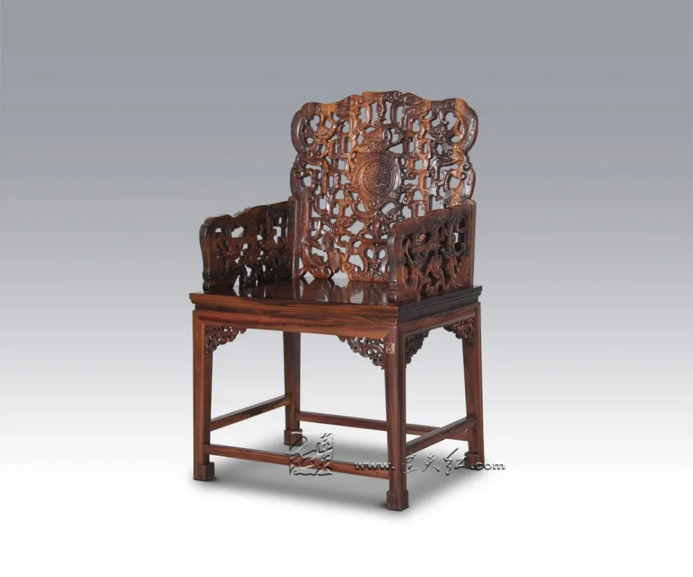 Top Quality Dining Living Room Furniture Rosewood 1 Table &4 Chair Set Redwood Backed Armchair Solid Wood Desk Chinese Brand New